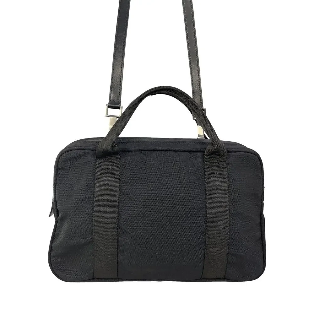 Gucci Black Nylon Microguccissima Top Handle Crossbody Bag Italy 001 3700 Travel